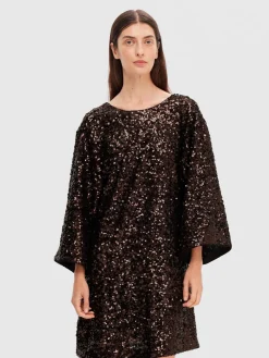 Selected Femme Mekot|Kaikki Mekot Ja Hameet>Naisten Mekko, AD-SLFMALLIE SS SHORT SEQUINS DRESS SUS