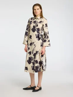 Selected Femme Mekot|Kaikki Mekot Ja Hameet>naisten mekko, SLFAVIANA LS AOP MIDI WRAP DRESS