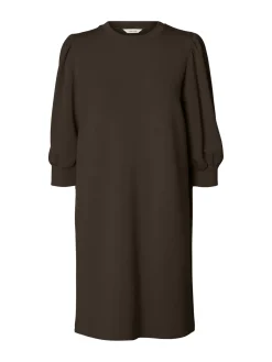 Selected Femme Mekot|Kaikki Mekot Ja Hameet>naisten mekko SLFTENNY 3/4 SHORT SWEAT DRESS NOOS,