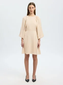 Selected Femme Mekot|Kaikki Mekot Ja Hameet>naisten mekko, SLFLAURINA 3/4 SHORT OPEN BACK DRESS