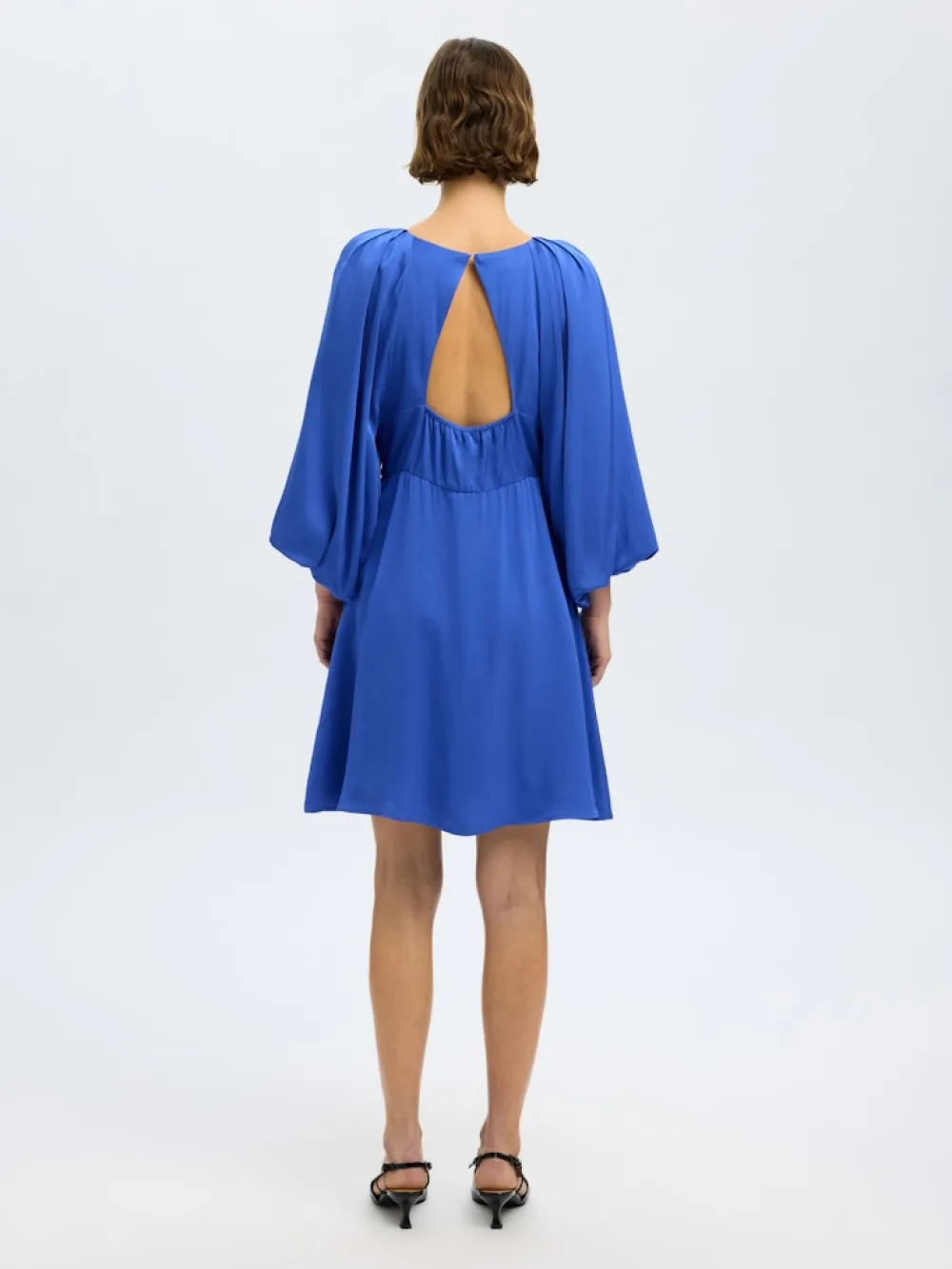 Selected Femme Mekot|Kaikki Mekot Ja Hameet>naisten mekko, SLFLAURINA 3/4 SHORT OPEN BACK DRESS