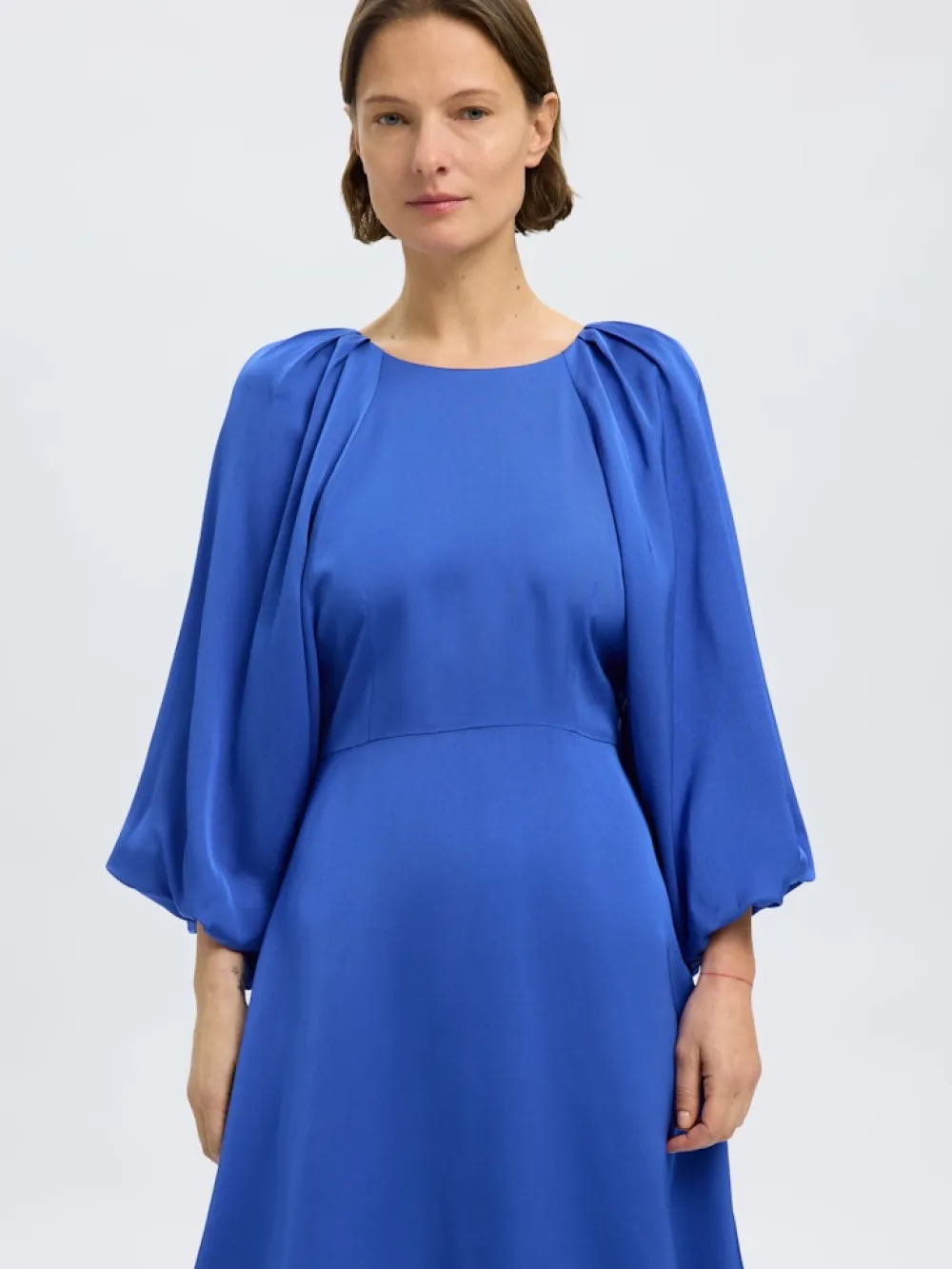 Selected Femme Mekot|Kaikki Mekot Ja Hameet>naisten mekko, SLFLAURINA 3/4 SHORT OPEN BACK DRESS