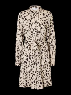 Selected Femme Mekot|Kaikki Mekot Ja Hameet>naisten mekko, SLFPAOLA REGULAR LS SHORT SHIRT DRESS