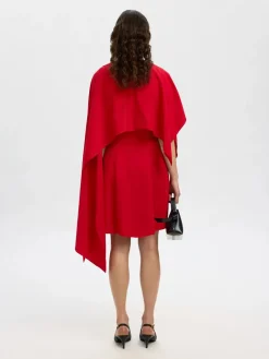 Selected Femme Mekot|Kaikki Mekot Ja Hameet>naisten mekko, SLFLEONORE REGULAR SL SHORT CAPE DRESS B