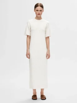 Selected Femme Neulemekot|Mekot>naisten midimekko, SLFHELENA 2/4 KNIT DRESS