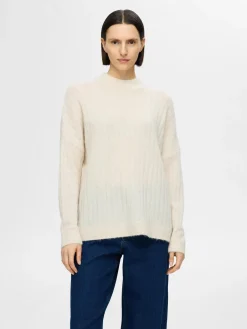 Selected Femme Kaikki Paidat|Neulepuserot>naisten neule, SLFMALINE LS KNIT HIGH NECK
