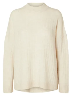 Selected Femme Kaikki Paidat|Neulepuserot>naisten neule, SLFMALINE LS KNIT HIGH NECK