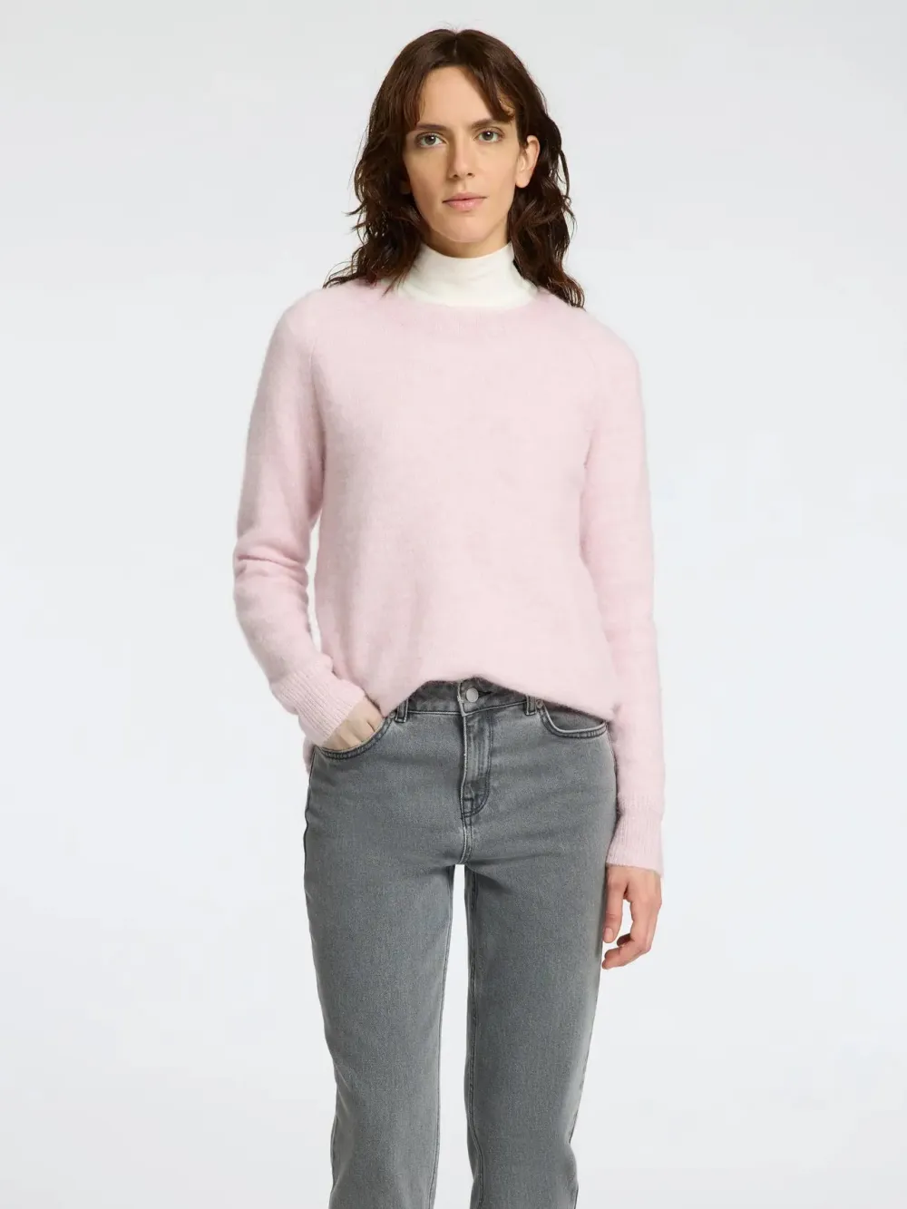 Selected Femme Neulepuserot|Kaikki Neuleet>Naisten Neulepaita, Lulu LS Knit O-Neck, Melan