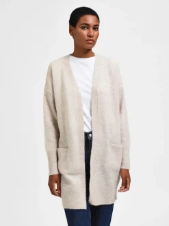 Selected Femme Neuletakit|Kaikki Neuleet>Naisten Neuletakki Lulu New Knit Long Cardigan