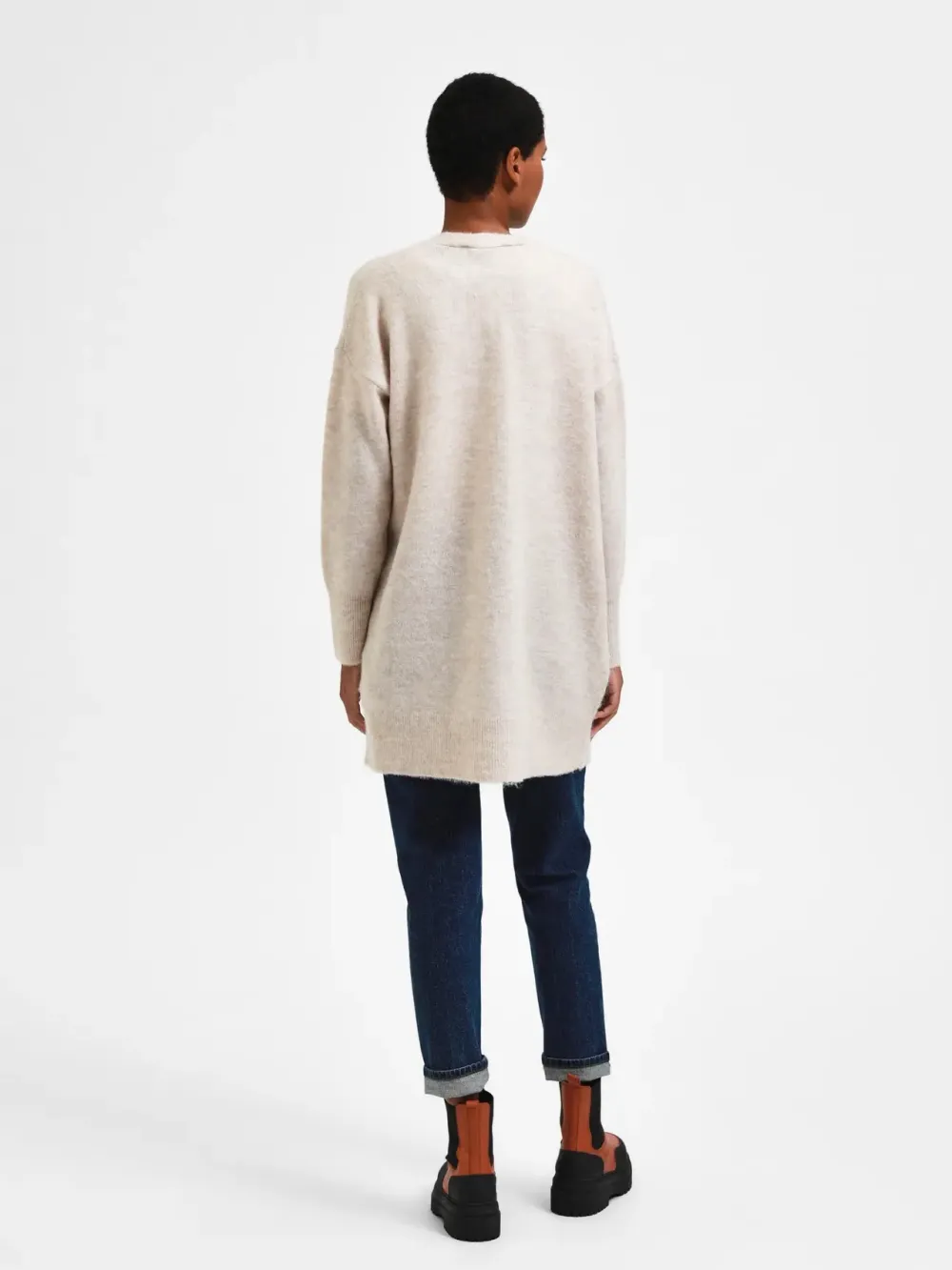 Selected Femme Neuletakit|Kaikki Neuleet>Naisten Neuletakki Lulu New Knit Long Cardigan