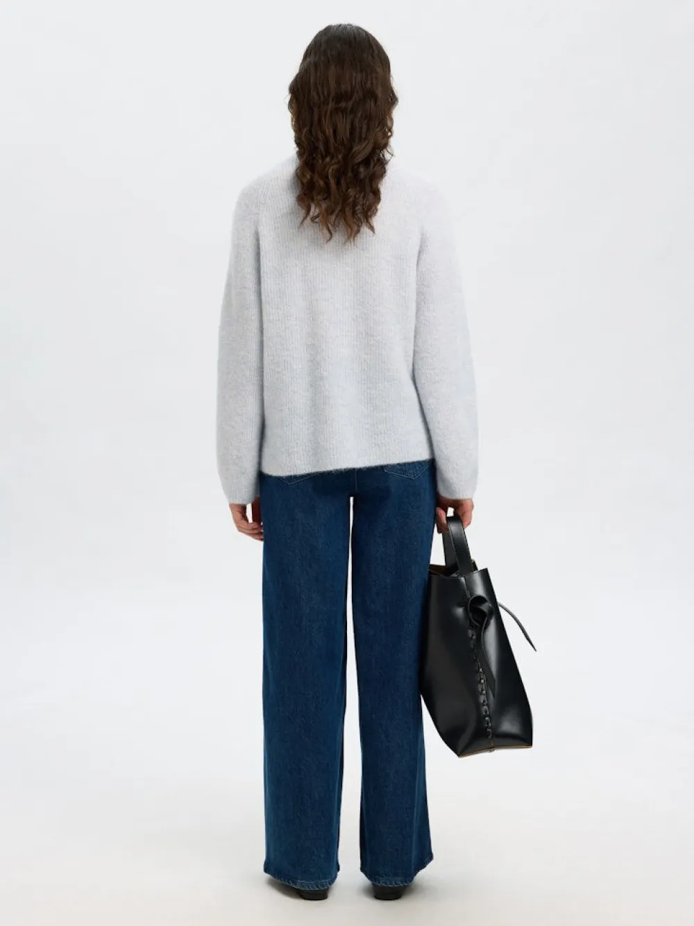 Selected Femme Kaikki Paidat|Neulepuserot>naisten neulepusero, SLFSIA RAS LS KNIT T-NECK