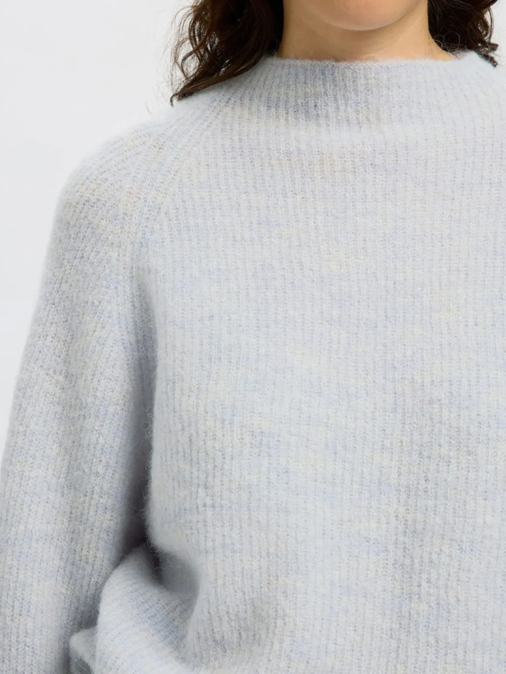 Selected Femme Kaikki Paidat|Neulepuserot>naisten neulepusero, SLFSIA RAS LS KNIT T-NECK