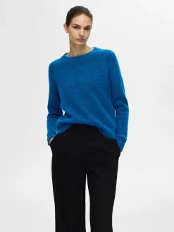 Selected Femme Neulepuserot|Kaikki Neuleet>Naisten Neulepaita, Lulu LS Knit O-Neck