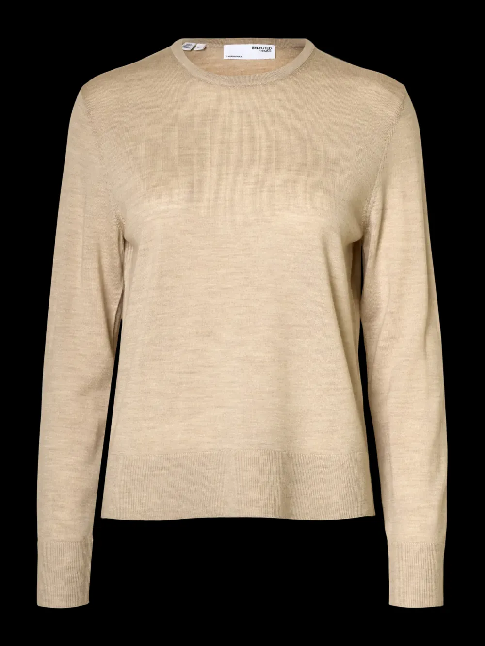 Selected Femme Kaikki Paidat|Neulepuserot>Naisten Neulepaita, Slfthea LS Knit Merino O-Neck Noos