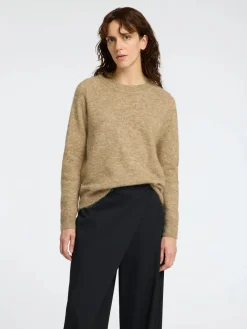 Selected Femme Kaikki Paidat|Neulepuserot>Naisten Neulepaita, Lulu LS Knit O-Neck,