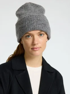 Selected Femme Pipot|Kaikki Päähineet>naisten pipo Slfmaline Knit Beanie, vaaleanharmaa