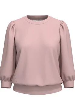 Selected Femme Collegepaidat|Kaikki Paidat>Naisten Pusero, SLFTENNY 3/4 SWEAT TOP NOOS