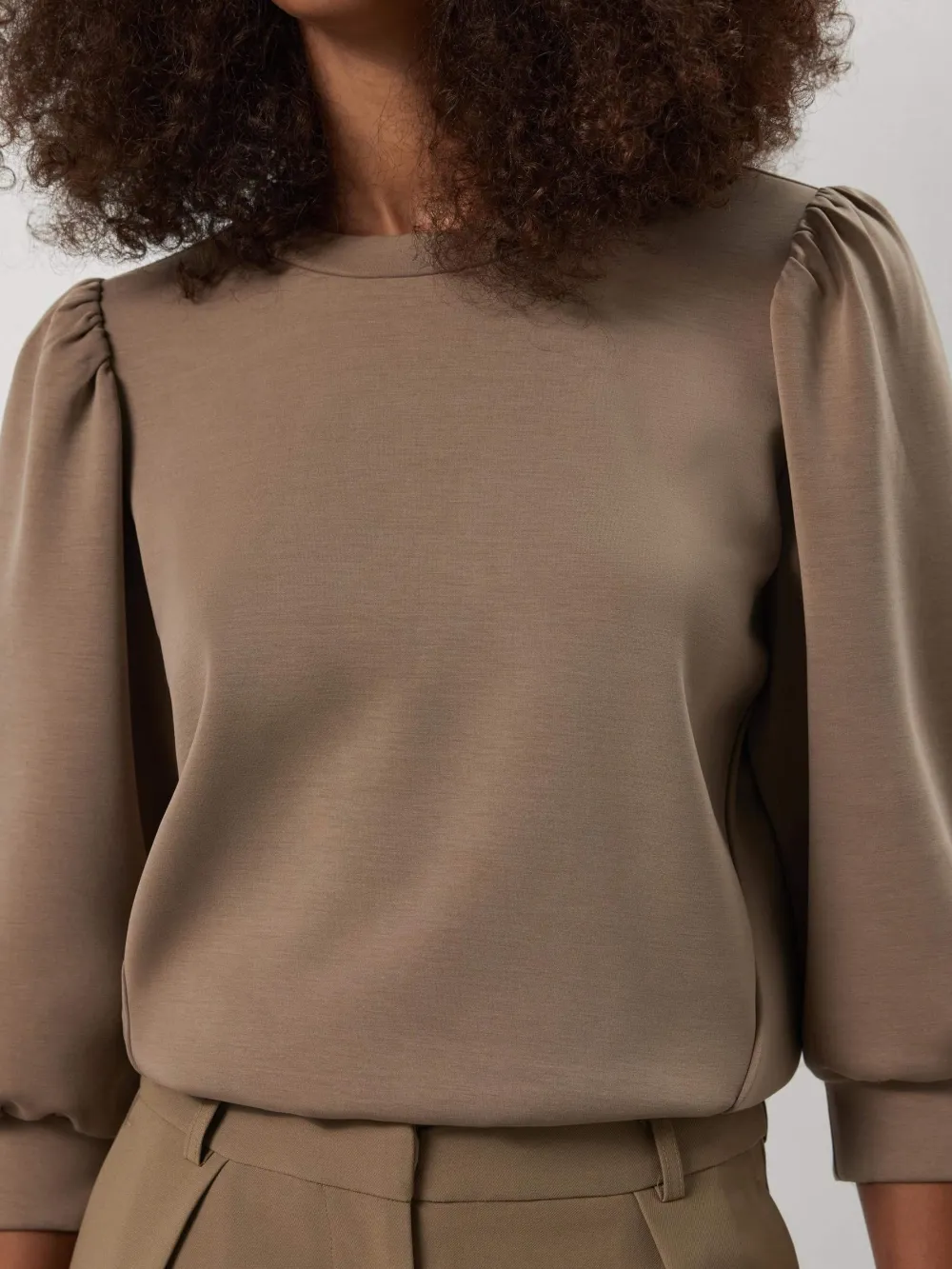 Selected Femme Collegepaidat|Kaikki Paidat>Naisten Pusero, SLFTENNY 3/4 SWEAT TOP NOOS Kitti