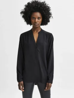 Selected Femme Paitapuserot|Kaikki Paidat>Naisten Pusero, SLFMIVIA LS TOP B