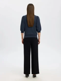 Selected Femme Collegepaidat|Kaikki Paidat>Naisten Pusero, SLFTENNY 3/4 SWEAT TOP NOOS