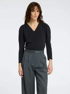 Selected Femme Pitkähihaiset Paidat|Kaikki Paidat>Naisten Pusero, SLFFNEJA LS V-NECK TOP