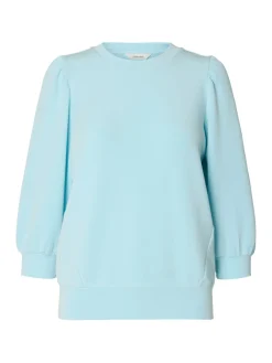 Selected Femme Collegepaidat|Kaikki Paidat>Naisten Pusero SLFTENNY 3/4 SWEAT TOP NOOS,