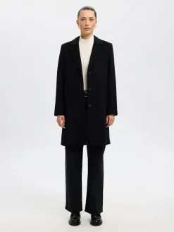 Selected Femme Talvitakit|Villakangastakit>naisten takki, SLFSASJA LANO COAT