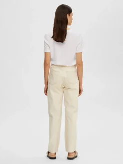 Selected Femme T-Paidat|Kaikki Paidat>Naisten T-paita SLFESSENTIAL SS V-NECK TEE NOOS