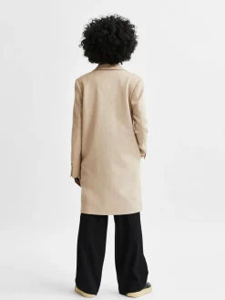 Selected Femme Talvitakit|Villakangastakit>Naisten Villakangastakki, New Sasja Wool Coat