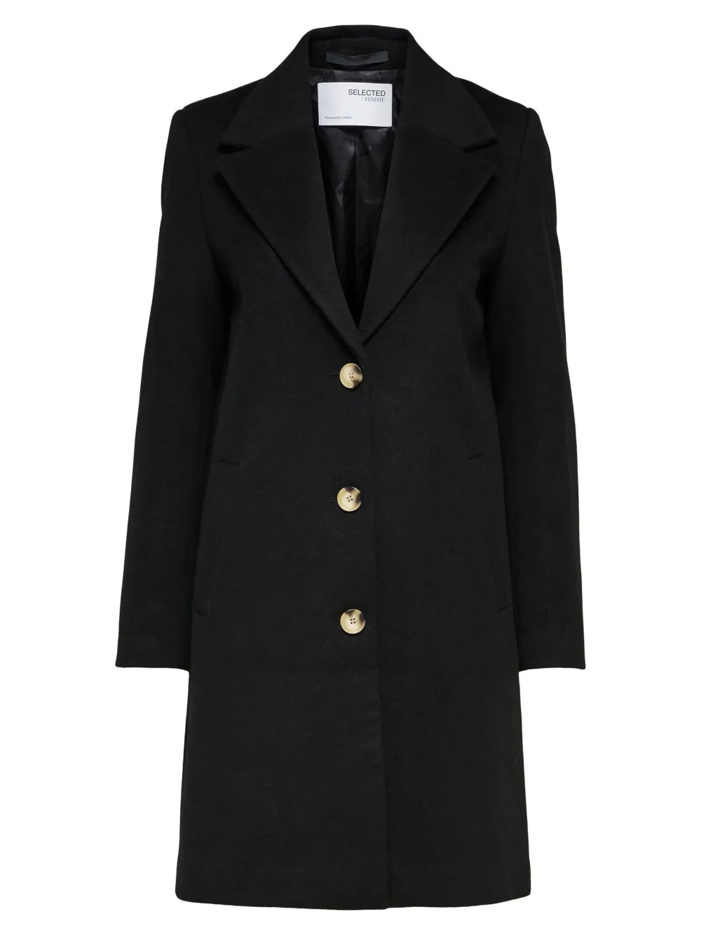Selected Femme Talvitakit|Villakangastakit>Naisten Villakangastakki, SLFNEW SASJA WOOL COAT NOOS