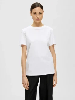 Selected Femme T-Paidat|Kaikki Paidat>t-paita, SLFMYESSENTIAL SS O-NECK TEE