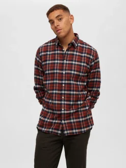 Selected Kauluspaidat|Kaikki Paidat>flanelipaita, SLIM OVEN FLANNEL SHIRT
