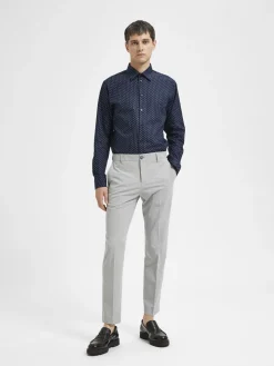 Selected Suorat Housut|Kaikki Housut Ja Farkut>Homme Miesten Housut, LIAM TRS FLEX NOS Vaaleanharmaa