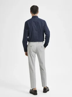 Selected Suorat Housut|Kaikki Housut Ja Farkut>Homme Miesten Housut, LIAM TRS FLEX NOS Vaaleanharmaa