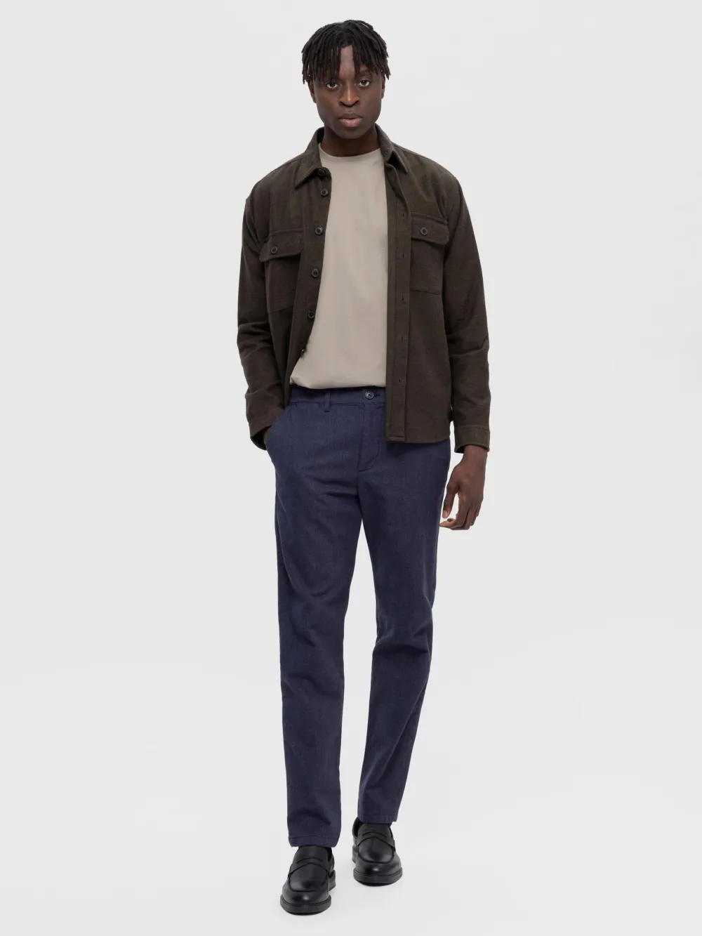 Selected Chinot Ja Kangashousut|Kaikki Housut Ja Farkut>housut, MILES BRUSHED PANTS