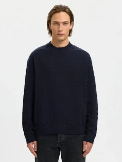 Selected Neulepuserot|Kaikki Neuleet>K Philip LS Knit Relaxed Crew Neck,
