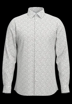 Selected Kauluspaidat|Kaikki Paidat>kauluspaita SLHSLIM-Performance Shirt LS AOP, Bright White Multi D