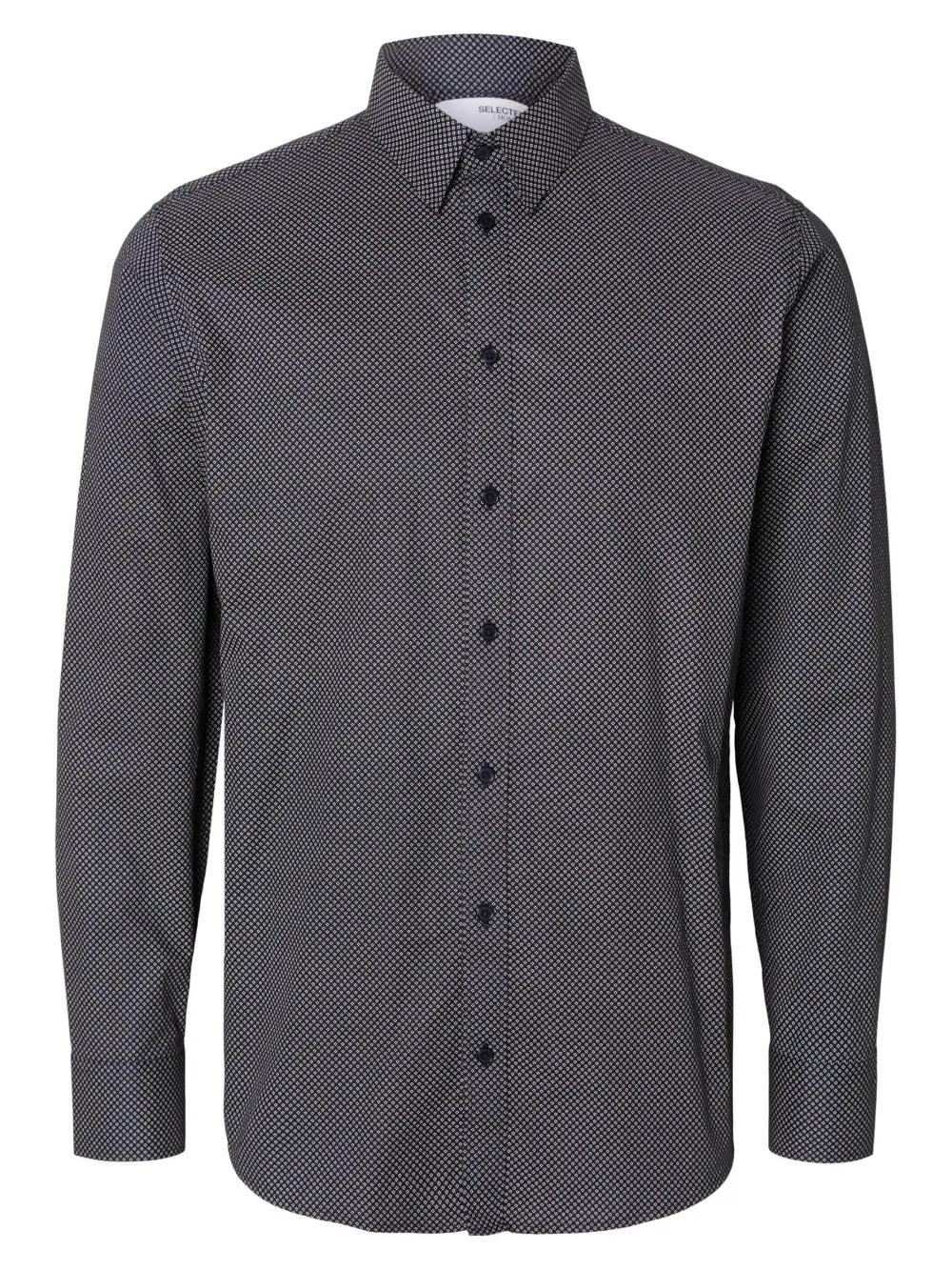 Selected Kauluspaidat|Kaikki Paidat>kauluspaita, SLIM SOHO AOP SHIRT Sininen Kuosi