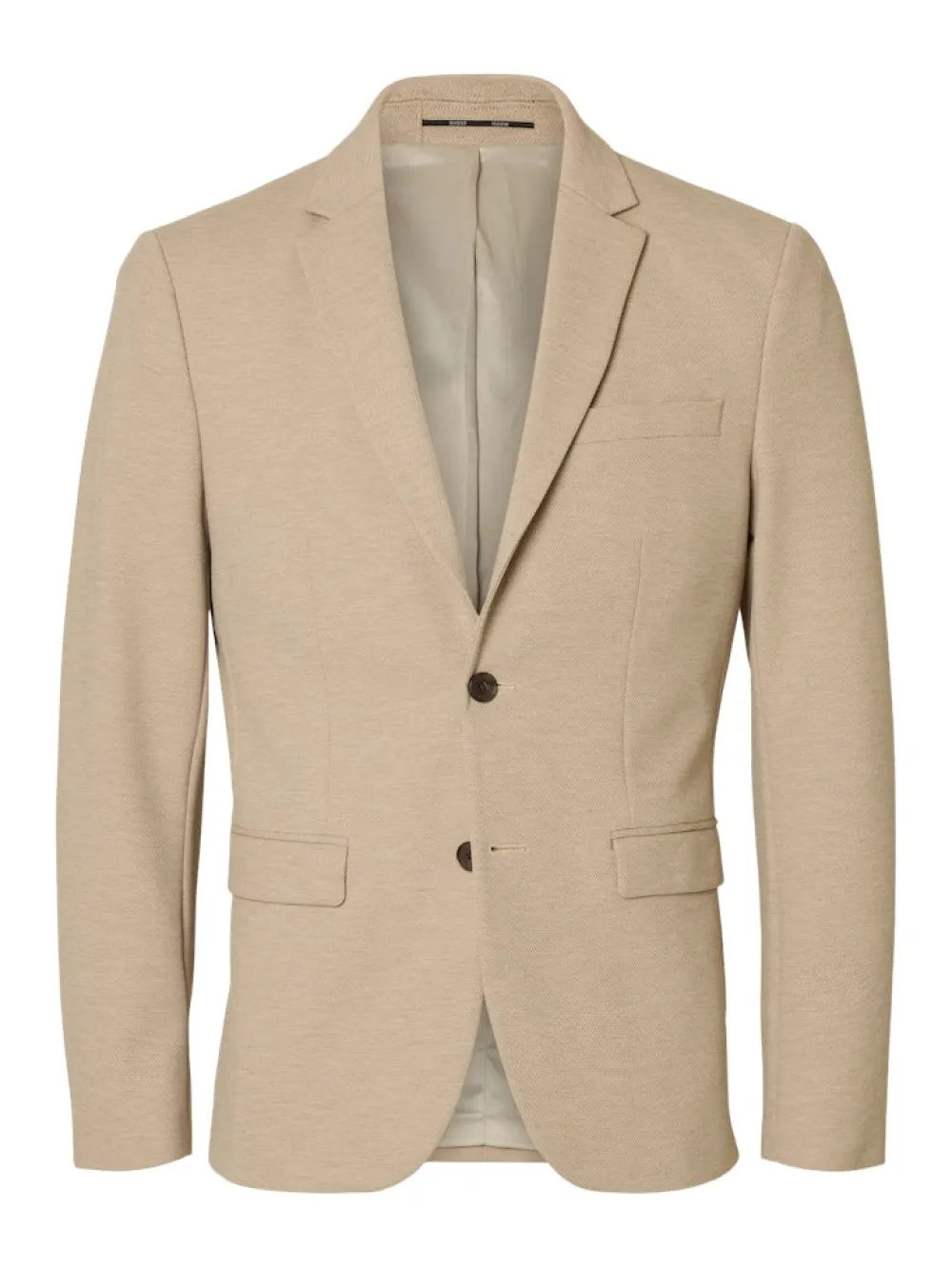 Selected Bleiserit|Kaikki Puvut Ja Bleiserit>miesten bleiseri SLIM-AITOR Jersey BLZ Flex, hiekka