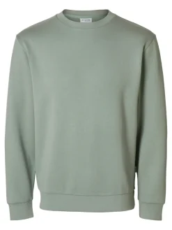 Selected Collegepaidat|Kaikki Paidat>miesten college, MANUEL SOFT CREW NECK Armeijanvihreä