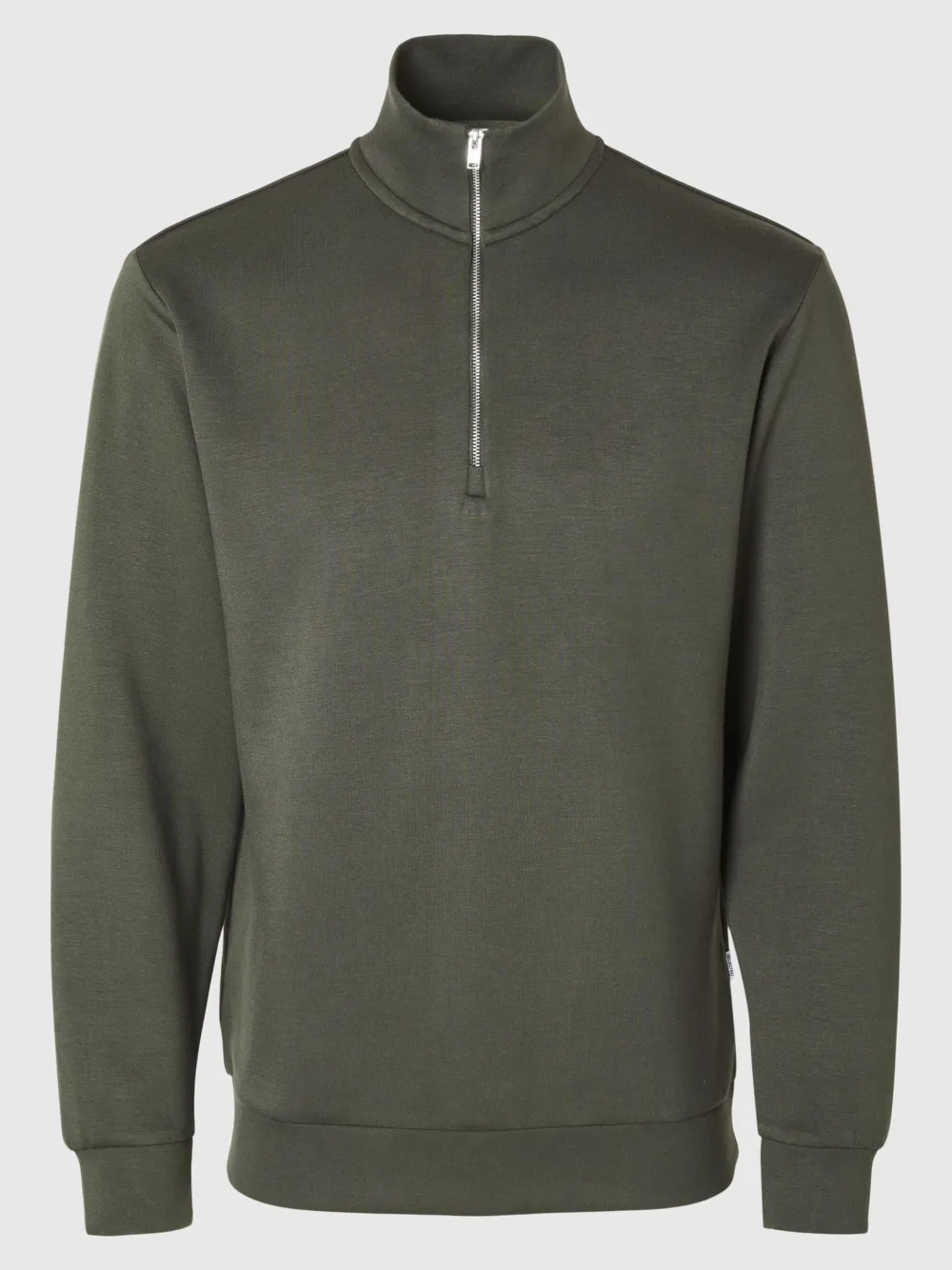 Selected Collegepaidat|Kaikki Paidat>miesten collegepusero, MANUEL SOFT ZIP HIGH NEW SWEAT Armeijanvihreä