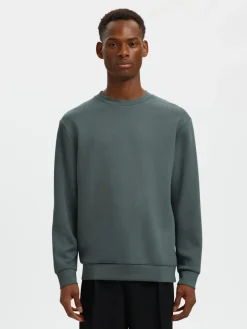 Selected Collegepaidat|Kaikki Paidat>miesten collegepaita MANUEL SOFT CREW NECK,