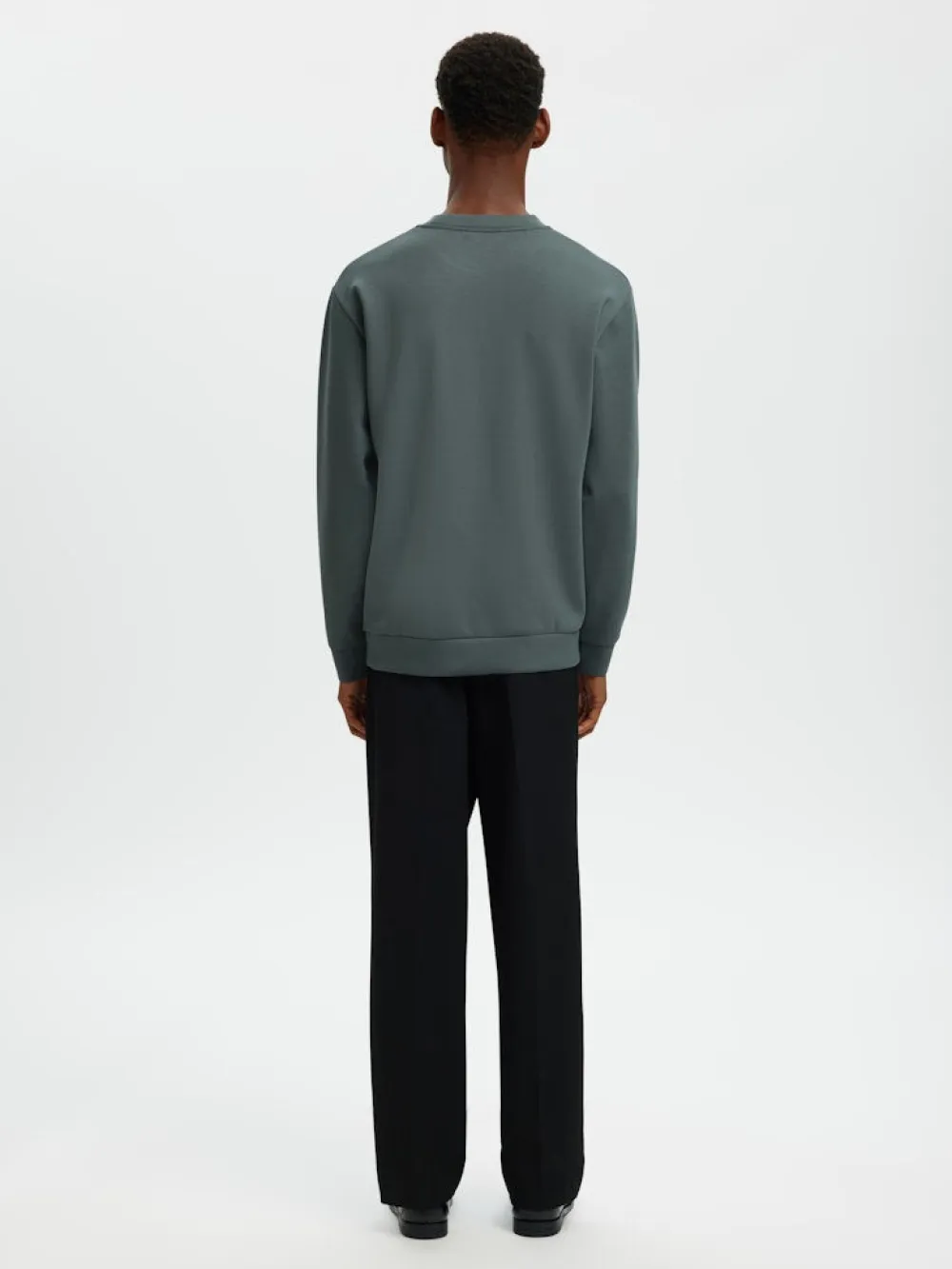 Selected Collegepaidat|Kaikki Paidat>miesten collegepaita MANUEL SOFT CREW NECK,