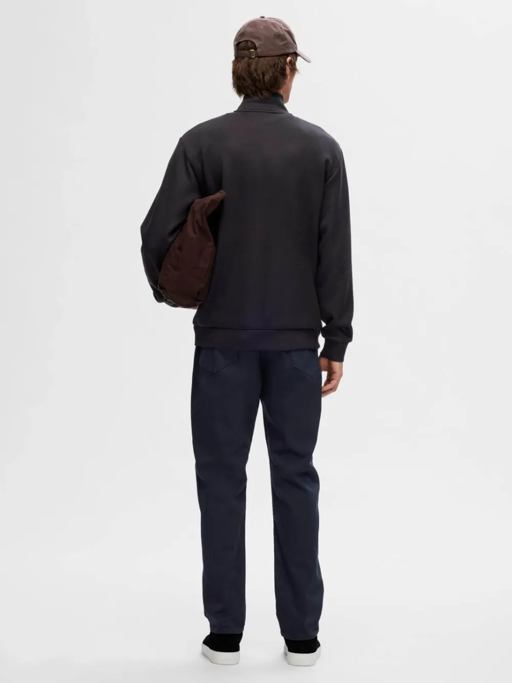 Selected Collegepaidat|Kaikki Paidat>miesten collegepusero, MANUEL SOFT ZIP HIGH NEW SWEAT