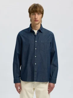 Selected Kauluspaidat|Kaikki Paidat>miesten farkkupaita REG CARLO DENIM LS SHIRT NOOS,