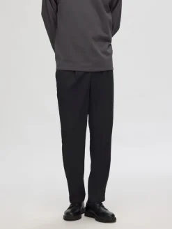 Selected Chinot Ja Kangashousut|Kaikki Housut Ja Farkut>miesten housut, REG TAPRED LEROY PLEAT