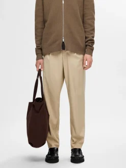 Selected Chinot Ja Kangashousut|Kaikki Housut Ja Farkut>miesten housut, REG TAPRED LEROY PLEAT