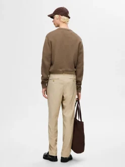 Selected Chinot Ja Kangashousut|Kaikki Housut Ja Farkut>miesten housut, REG TAPRED LEROY PLEAT