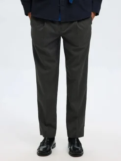 Selected Chinot Ja Kangashousut|Kaikki Housut Ja Farkut>miesten housut, REG TAPRED LEROY PLEAT