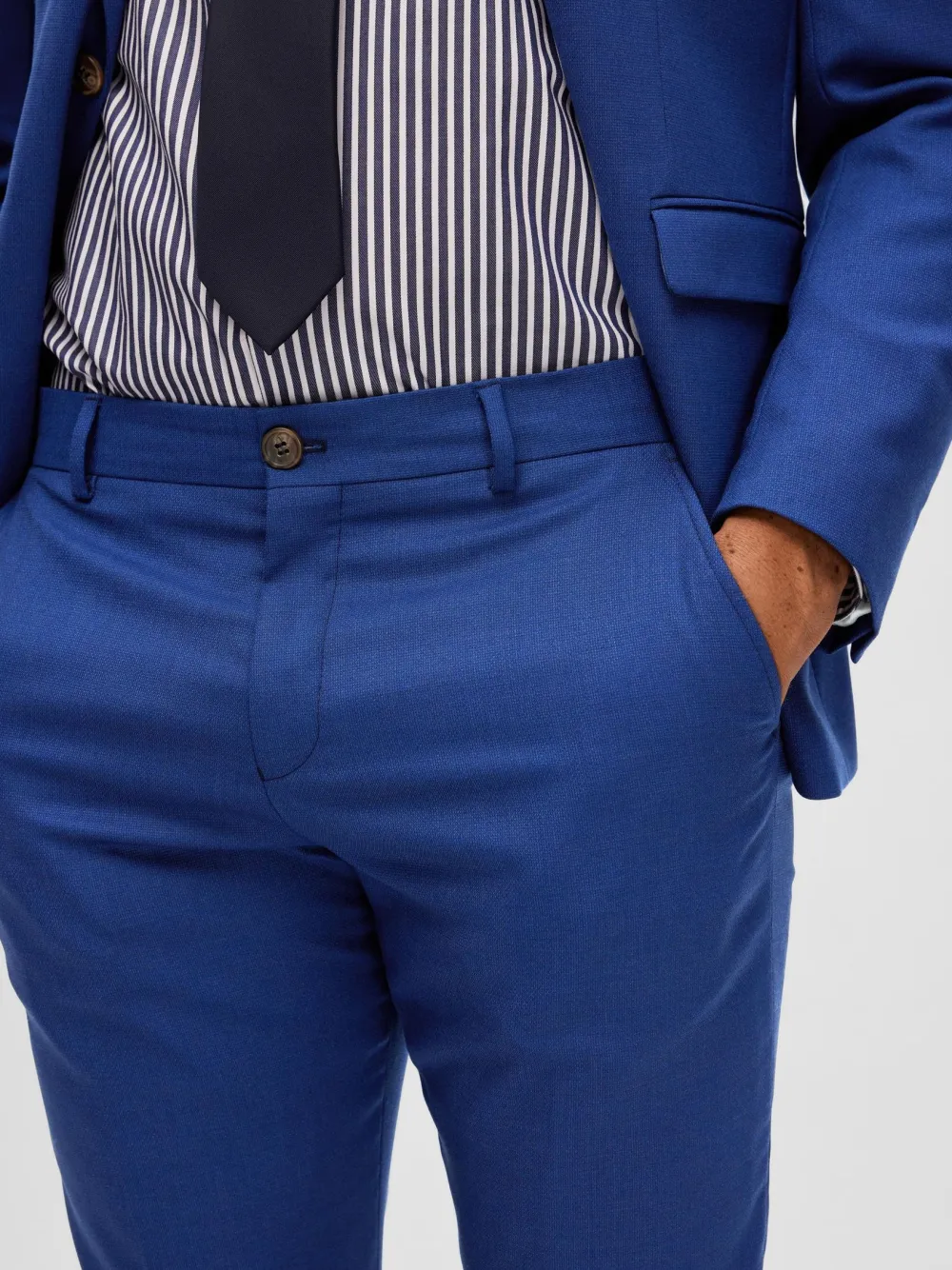 Selected Kaikki Housut Ja Farkut|Suorat Housut>miesten housut SLHSLIM-NEIL TRS, sininen